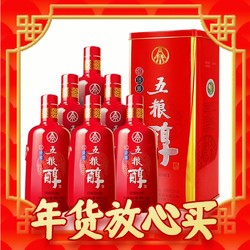 WU LIANG CHUN 五粮醇 红淡雅 50%vol 浓香型白酒 500mL*6整箱