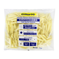 EUROFOO 冷冻薯条2kg 空气炸锅半成品冷冻食材零食油炸小食粗薯条送番茄酱