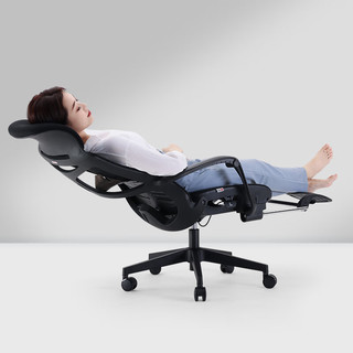 SIHOO 西昊 M88A 午休办公椅居家躺椅电脑椅学习椅人体工学椅电竞椅 黑色