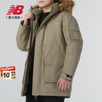 NEW BALANCEnb羽绒服男 23冬季运动服休闲户外保暖防风连帽外套男 NPD44011-LBE/绒含量90% 2XL(185/104A)