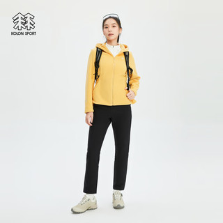 KOLON SPORT可隆女士连帽抓绒夹克 麦色CN 165/M