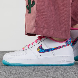 耐克（NIKE）大童鞋 运动鞋AIR FORCE 1空军一号AF1板鞋低帮轻便舒适休闲鞋 DZ4883-100 37.5