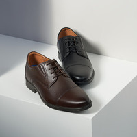 Clarks其乐惠登系列男士商务正装皮鞋舒适英伦风德比鞋婚鞋 黑色 261529128 39.5
