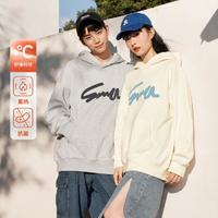 出行神器：Semir 森马 2023冬季新款字母印花情侣时尚连帽潮卫衣男