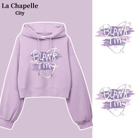 La Chapelle City 拉夏贝尔   女士连帽卫衣+凑单休闲裤  套装
