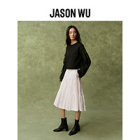 JASON WU 24年新款荷叶边长袖休闲新中式上衣卫衣女