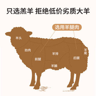 内蒙草原 羔羊原切羊肉卷300g 清真 火锅食材羊肉冷冻