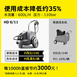 KÄRCHER 卡赫 KARCHER）德国商用高压清洗机水枪洗车泵汽美220V大功率曲轴泵HD6/11双枪版