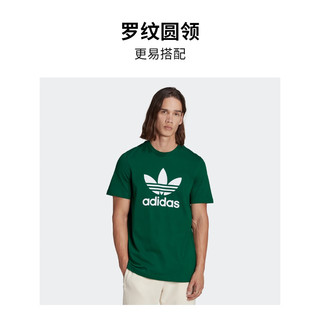 adidas 阿迪达斯 三叶草男装运动上衣圆领短袖T恤IA4819 深绿 A/M