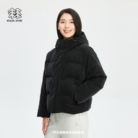 KOLON SPORT可隆SEISHIN联名款女户外运动大鹅绒服保暖羽绒服夹克 黑色BK 165/M