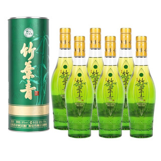 竹叶青酒汾酒山西杏花村彩筒国宝 38度 475mL 6盒 整箱