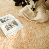 ST.VΛLENTINE 圣瓦伦丁 纯色撸猫感客厅地毯北欧客厅卧室床边毯阳台 米黄色 160