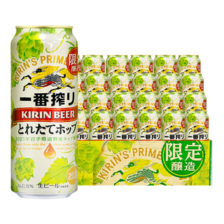 KIRIN 麒麟 现货 进口KIRIN麒麟一番榨冬味啤酒冬季限定500ml*24听整箱多人团