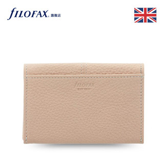 Filofax 英国Classic Stitch Soft 1921真牛皮手帐名片夹银行卡包粉色名片卡包828401