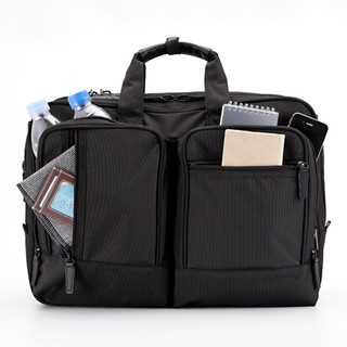 SANWA SUPPLY 大容量笔记本电脑包 双肩背包 单肩手提包 短期差旅 200-BAG065 黑色 15.6英寸