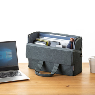 SANWA SUPPLY 笔记本电脑包 移动办公包 SOHO公文包 携带方便BAG-TW3GY 翻盖版 13.3英寸