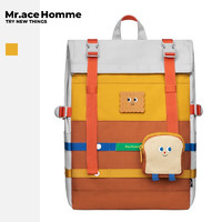 Mr.ace Homme【吃货系列】双肩包大容量日系电脑背包潮高中书包女森系 吃货系列