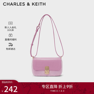 CHARLES & KEITH CHARLES&KEITH CK2-20781652女士链条单肩斜挎小方包 粉红色Pink S