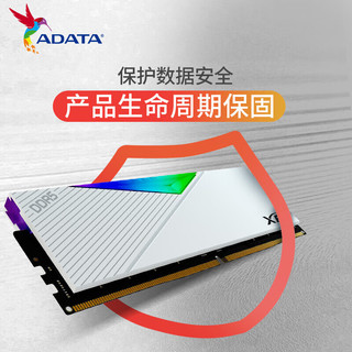 威刚（ADATA）D500G DDR5内存条16/32G套条RGB灯条台式电脑海力士颗粒频率8000 D500G 釉白 【16G*2套条】 7200MHz丨CL34丨海力士A-DIE颗粒