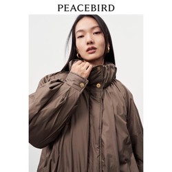 PEACEBIRD WOMEN 太平鸟女装 褶皱立领短款羽绒服 A8ACD472277