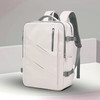 欧格双肩包男女背包大容量旅行包多功能行李包15.6英寸电脑包书包 奶昔白
