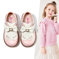 Barbie 芭比 儿童鞋子2024年新春款女童时尚公主鞋