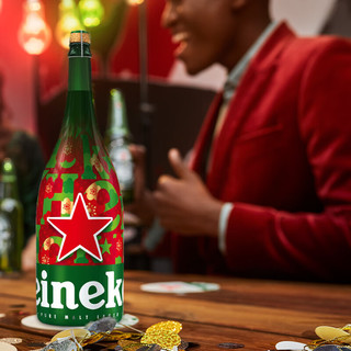 Heineken 喜力 经典香槟瓶啤酒1.5L单瓶（1500ml）