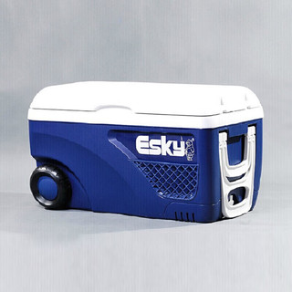 爱斯基（ESKY）65L大容量户外保温冷藏箱车载PU款钓鱼箱带拉杆厂家直发附2冰扳
