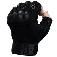 旋龙超薄拳击手套 半指拳套 成人散打训练器材比赛泰拳搏击用品格斗 打沙包 沙袋 特价 黑色 L 升级版 也可防身