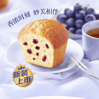 康师傅 妙芙蛋糕早餐面包饼干食品糕点办公室儿童休闲零食蓝莓味180g