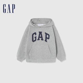 Gap 盖璞 男童2024春季新款经典字母logo连帽卫衣儿童装套头上衣