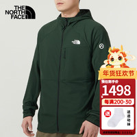 The North Face北面软壳衣男春季户外旅行登山服防风保暖透气宽松外套夹克 I0P/军绿色/拍小一码 2XL/190/124A