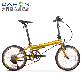 大行（DAHON）30周年典藏纪念版折叠自行车20寸11速轻量铝合金运动单车KAA014 金色-Jaw hinge接头版