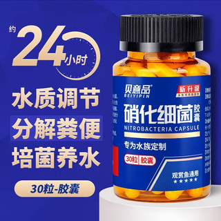 贝意品 硝化细菌胶囊鱼缸净水剂消化细菌浓缩活菌干粉水质稳定剂水族用品