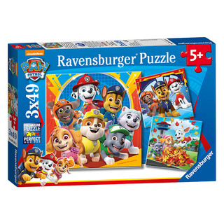 睿思（Ravensburger）3x49片汪汪队立大功拼图儿童拼图玩具新年 3x49片汪队立大功（5岁+）