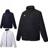 DESCENTE 迪桑特 男士秋冬户外休闲外套舒适运动衫夹克保暖外套DTM3310 黑色 L
