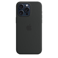 Apple 苹果 iPhone 15 Pro Max 专用 MagSafe 硅胶保护壳-黑色 保护套 手机套 手机壳