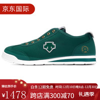 迪桑特（DESCENTE） Movewear Chron Tempo Slip-On 防滑耐磨 低帮 运动休闲鞋 男女 GN-绿色 34码 36.5