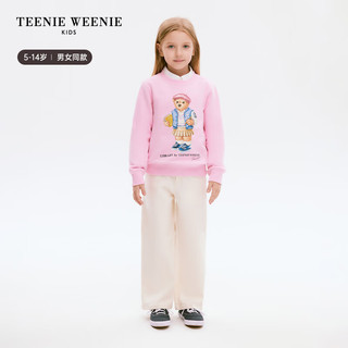 Teenie Weenie Kids小熊童装24春季男女童可爱印花圆领卫衣 蓝色 120cm