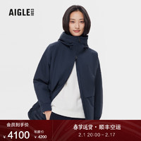 AIGLE艾高秋冬款MTD防风防雨保暖户外休闲运动舒适棉服女士外套 帝国深蓝 AQ231 M