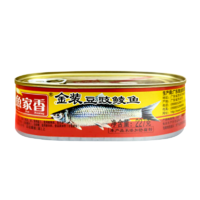 88VIP：鱼家香 豆豉鲮鱼227g*1罐海鲜熟食罐头鱼即食干鱼下饭菜鱼罐头