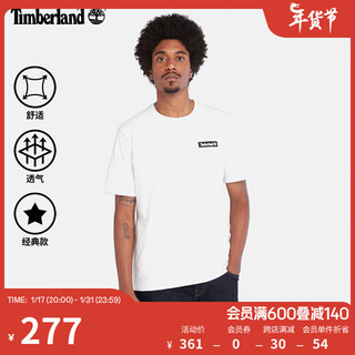 添柏岚（Timberland）男女同款短袖T恤舒适户外休闲|A6Q99 A6Q99100/白色 M