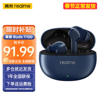 realme 真我 Buds T100真无线蓝牙耳机