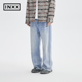 英克斯（inxx）Standby 潮牌春宽松休闲牛仔裤直筒裤XME1220243 牛仔蓝色 XL