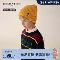 Teenie Weenie Kids小熊童装男女童针织冷帽 黄色 FRE