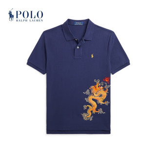 Polo Ralph Lauren 拉夫劳伦 男童 24年早春农历新年龙图案棉Polo衫RL41092 400-深钴蓝色 L