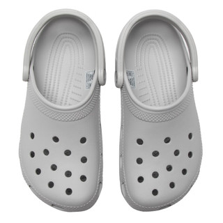 卡骆驰（crocs）洞洞鞋男鞋夏季户外运动沙滩鞋舒适透气时尚凉拖鞋女10001 10001-1FT/大气灰色 36-37/M4W6