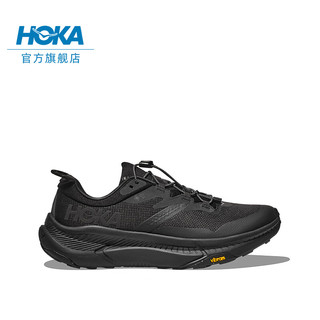 HOKA ONE ONE男女款春季户外畅行防水版 TRANSPORT GTX缓震耐磨 黑色/黑色-男 46