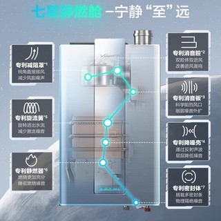 Vanward 万和 LS7D静音一级能效零冷水伺服燃气热水器电家用天然气16L银河