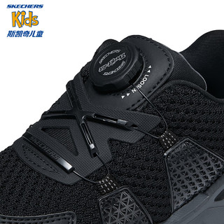 Skechers斯凯奇童鞋男童鞋子大童运动鞋儿童鞋跑步鞋402248L BLK/黑色 27.5码